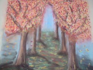 Voir le détail de cette oeuvre: automne dans les arbres